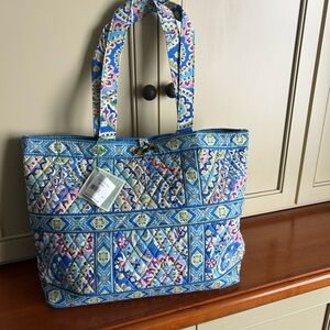 Vera Bradley Blue Quilted Tote Bag
